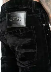 COSI Ανδρικό Βελούδινο Jean Παντελόνι Μαύρο - COSI60 - CHIAIA 8 BLACK