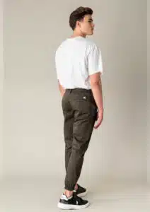 Cover Παντελόνι Chino και Λάστιχο στο Τελείωμα Λαδί- TODD T0090-OLIVE