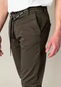 Cover Παντελόνι Chino και Λάστιχο στο Τελείωμα Λαδί- TODD T0090-OLIVE