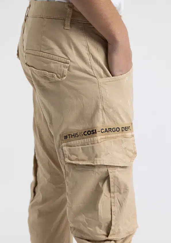Cosi Ανδρικό Παντελόνι Cargo Κάμελ - COSI61-MATTEO CAMEL