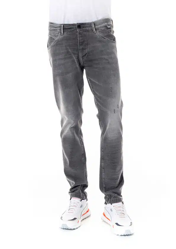 Cover Ανδρικό Jean Παντελόνι Skinny Ελαστικό Γκρι - ROYAL K2558-26