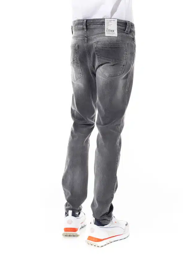Cover Ανδρικό Jean Παντελόνι Skinny Ελαστικό Γκρι - ROYAL K2558-26