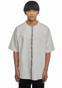 P/COC Ανδρικό Μπλουζάκι Λινό με Τρέσα Λευκό - P-1426-WHITE