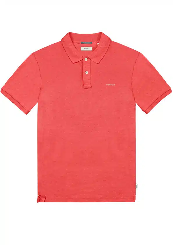 Rebase Ανδρικό Polo T-shirt Κόκκινο - 231.RPS.032-WATERMELON