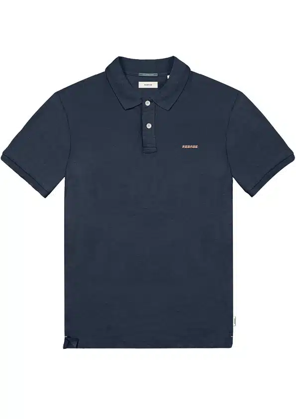 Rebase Ανδρικό Polo T-shirt Σκούρο Μπλε - 231.RPS.032-NAVY