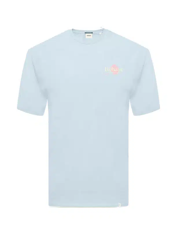 Rebase Ανδρικό T-shirt με Στάμπα Γαλάζιο - 231.RTS.037-SKY BLUE