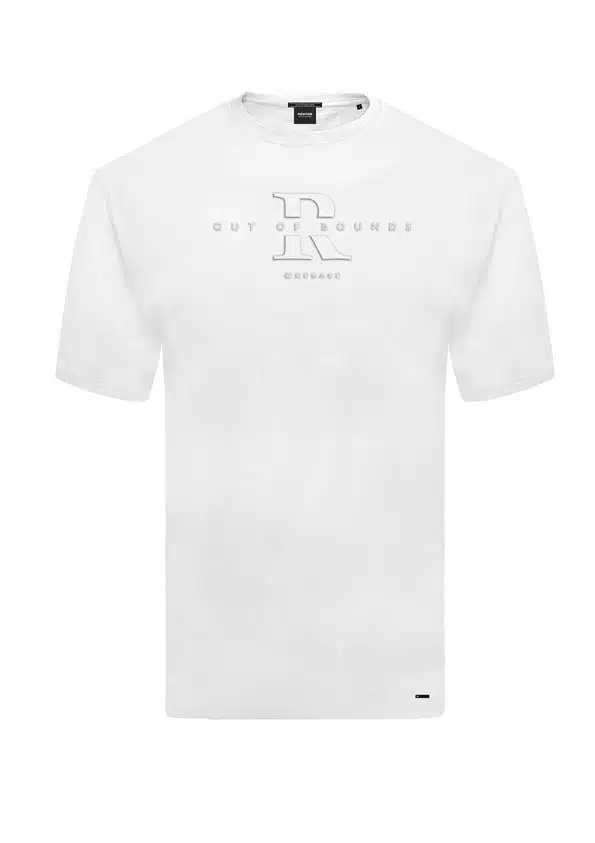 Rebase Ανδρικό T-shirt με Στάμπα Λευκό - 231.RTS.016-WHITE
