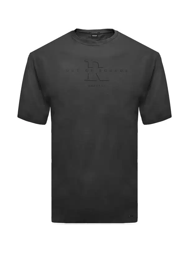 Rebase Ανδρικό T-shirt με Στάμπα Μαύρο - 231.RTS.016-BLACK