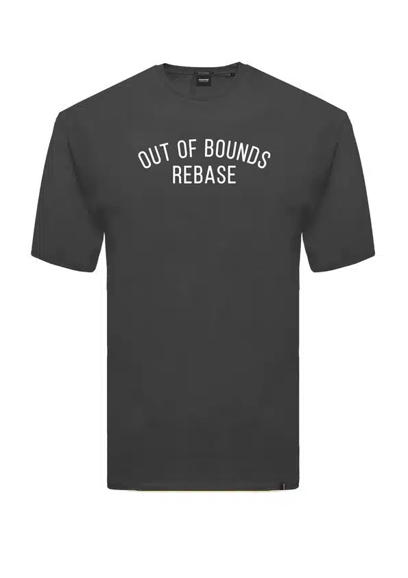 Rebase Ανδρικό T-shirt με Στάμπα Μαύρο - 231.RTS.028-BLACK