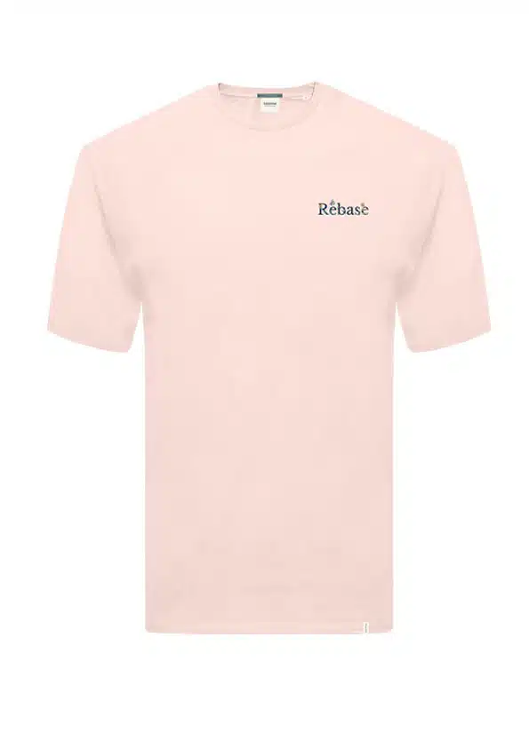 Rebase Ανδρικό T-shirt με Στάμπα Ροζ - 231.RTS.036-DUSTY PINK