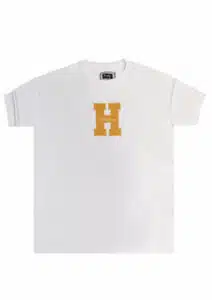 Henry Clothing Ανδρικό T-shirt με Πλακέ Logo στο Μπροστινό Μέρος Λευκό - 3-425-WHITE