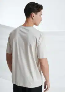 P/COC Ανδρικό T-shirt με Στρογγυλή Λαιμόκοψη Μπεζ - P-1670-BEIGE