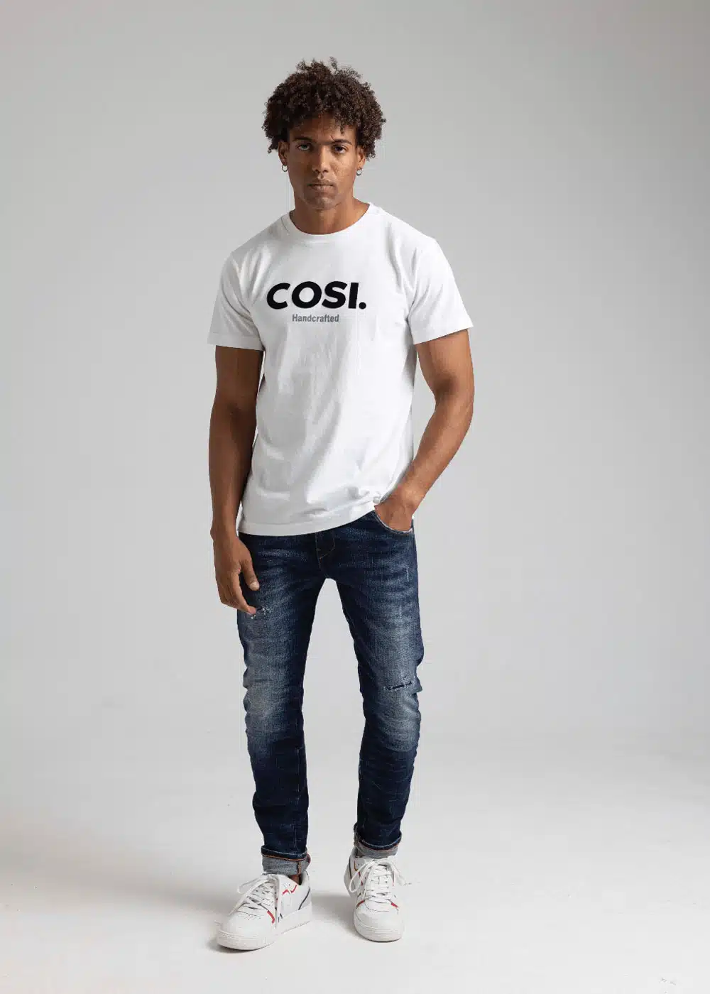 COSI Ανδρικό Jean Παντελόνι Ελαστικό Με Σκισίματα Μπλε - COSI62 - TIAGO 1