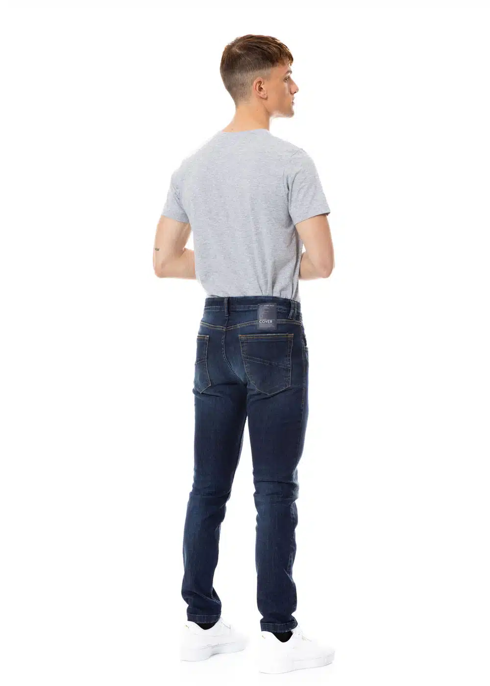 Cover Ανδρικό Jean Παντελόνι Skinny Ελαστικό Σκούρο Μπλε - ROYAL E2458-27