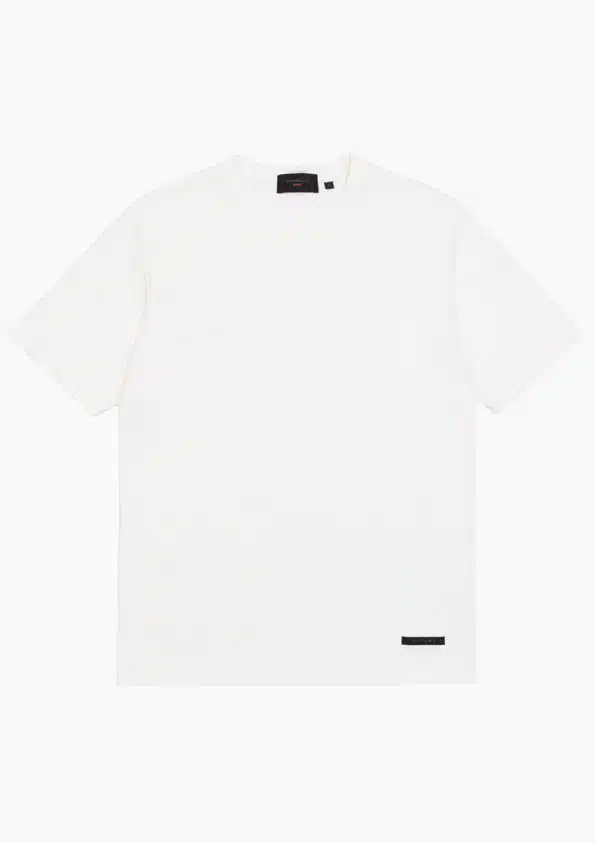 GIANNI LUPO Ανδρικό T-Shirt με Στρογγυλή Λαιμόκοψη και Λογότυπο στο Μπροστινό Μέρος Λευκό - GLW505L-WHITE