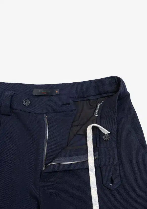 Gianni Lupo Ανδρικό Υφασμάτινο Παντελόνι Chino με Πιέτες Μπλε - GLW5125BD-NAVY