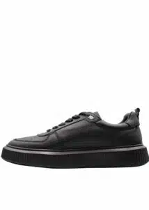 Komcero Sneaker Δερμάτινο Μαύρο - 01.1507-2049-BLACK