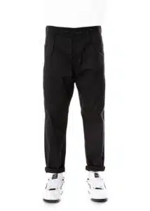 Cover Ανδρικό Υφασμάτινο Παντελόνι Chino με Πιέτες Μαύρο - STAR-M0102-27-BLACK