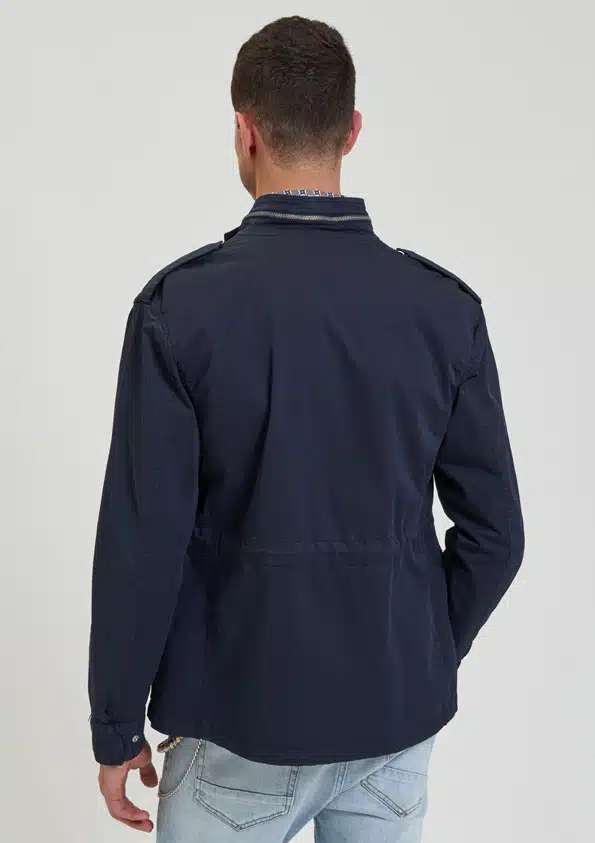 GIANNI LUPO Ανδρικό Jacket με Μεγάλες Τσέπες στο Στήθος από Καπαρντίνα Σκούρο Μπλε - GL9693-BLUE